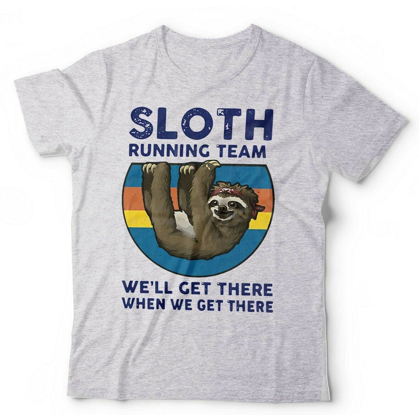 Sloth Tshirt Running Team Unisex and Kids Funny Lazy Relax Cute Humour Work Out
