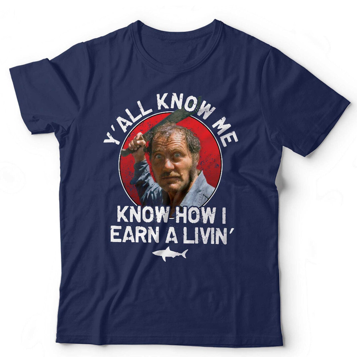 Jaws TShirt Yall Know Me Unisex Quint Shark Fishing Retro Vintage Amity Island