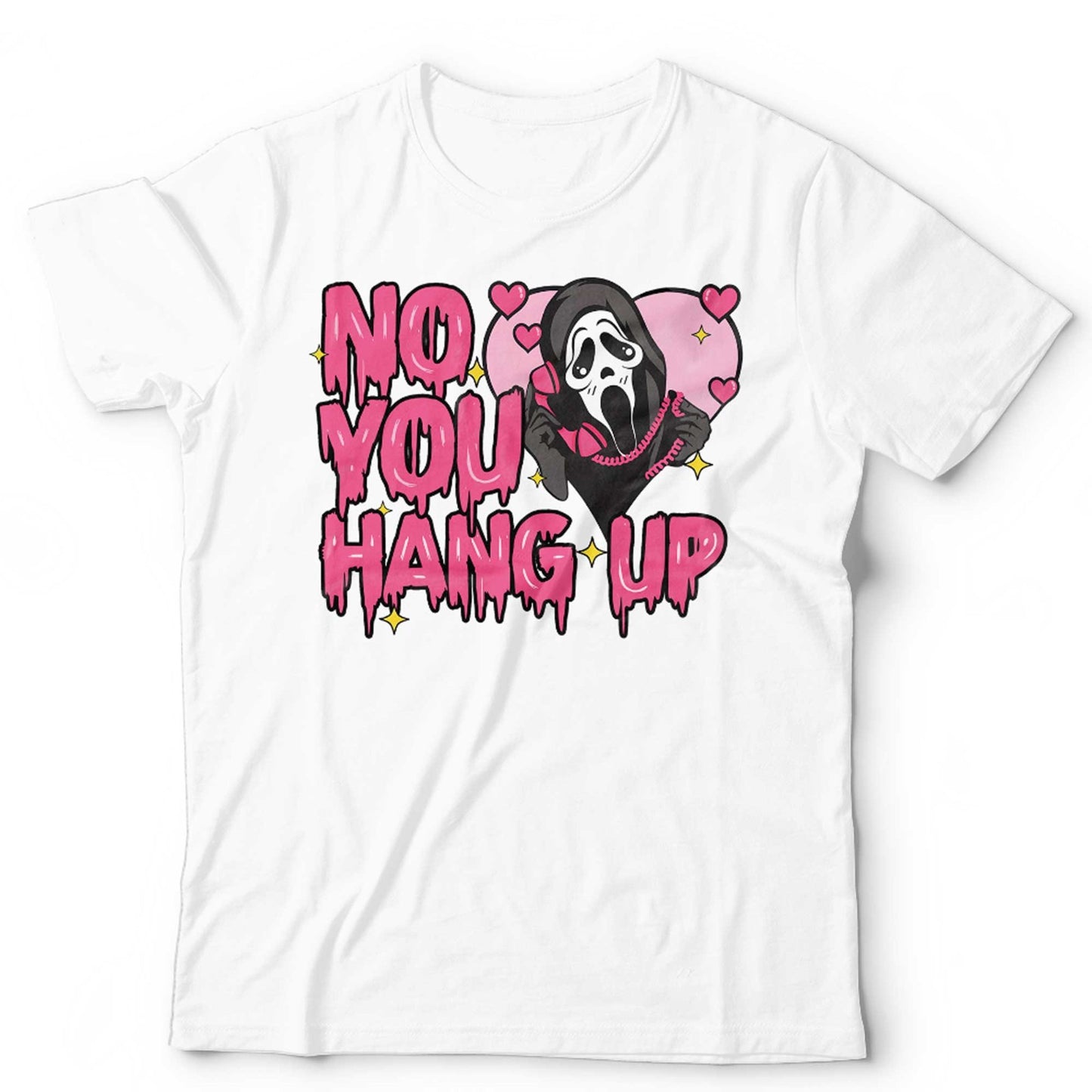 Scream Ghost Tshirt Unisex No You Hang Up Funny Horror Valentines Cult Film