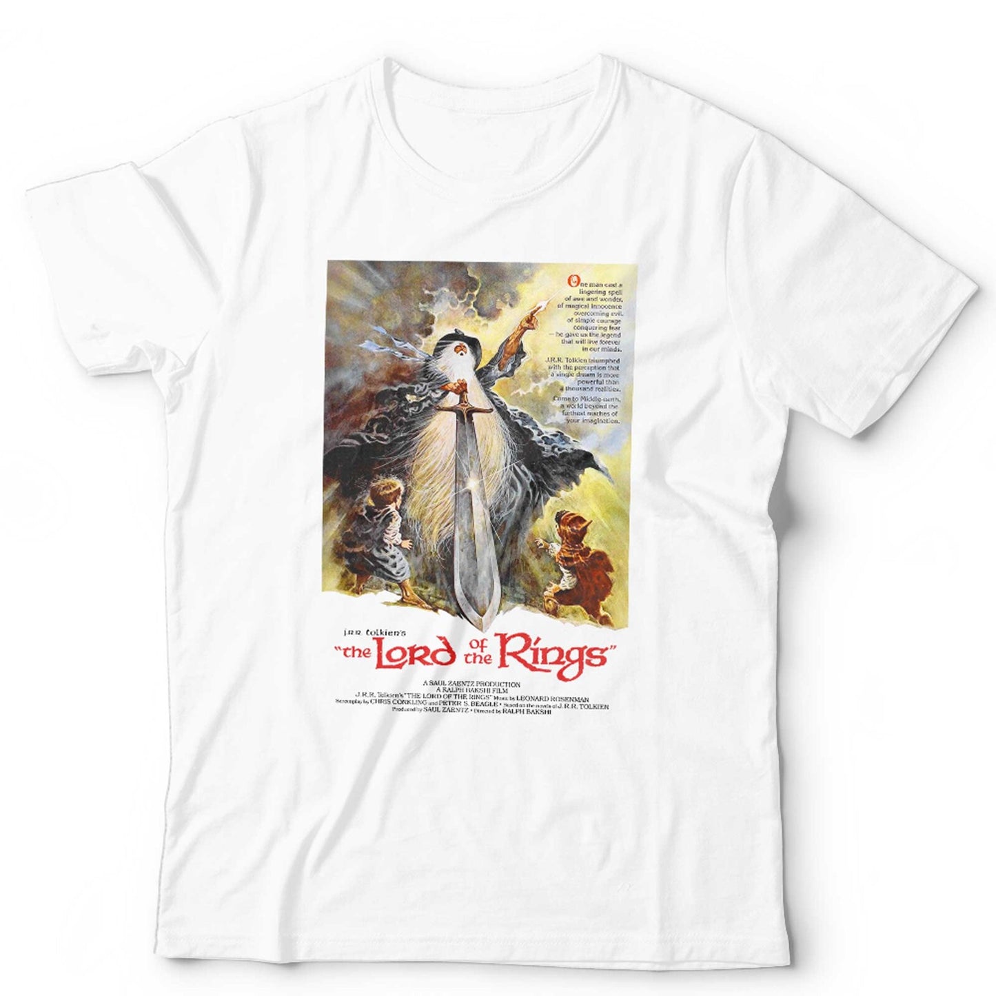 LOTR 1978 Animated Movie Poster Unisex and Kids T Shirt Vintage Retro Tolkien
