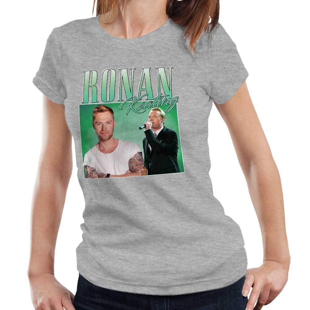 Ronan Keating Tshirt Appreciation Semi Fitted Ladies Homage Throwback Stag Hen