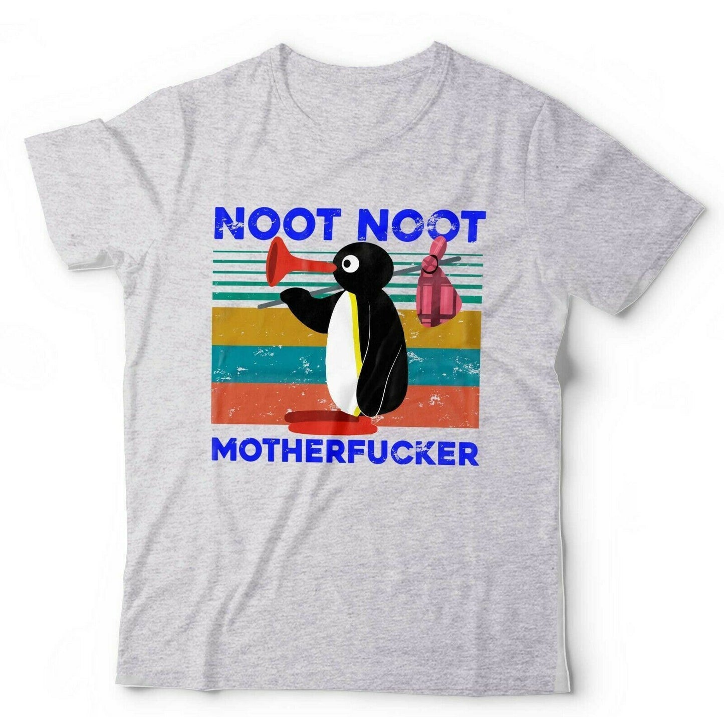Pingu Tshirt Noot Noot Motherfcker Unisex Funny Penguin Cartoon