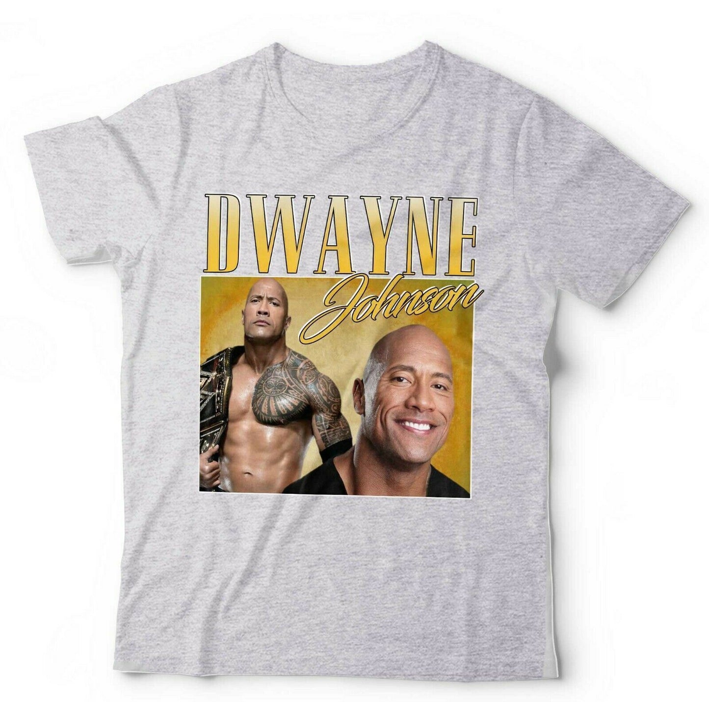 Dwayne Johnson Tshirt Appreciation Unisex Homage Throwback Rock