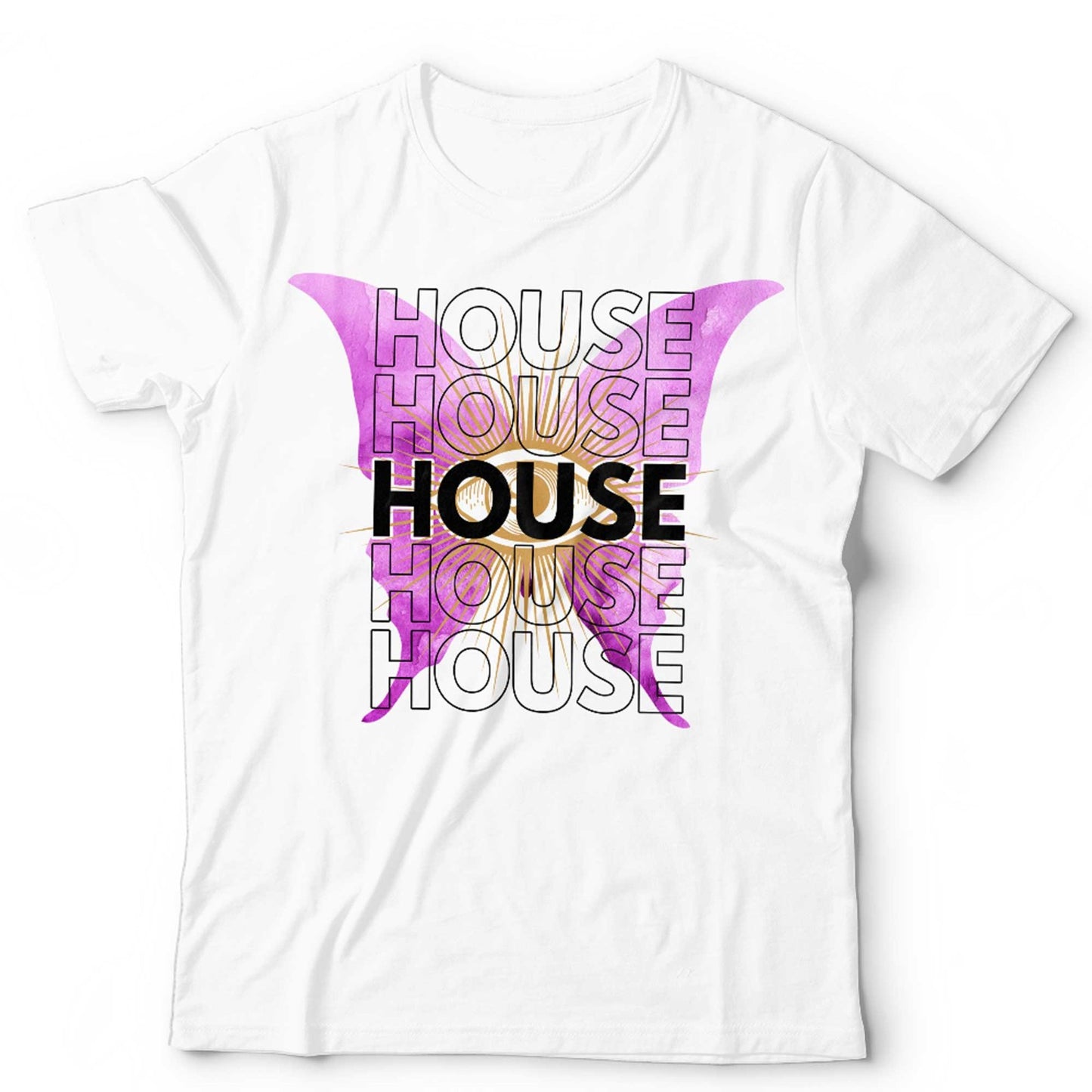 House Music Butterfly T Shirt Unisex and Kids Graphic Rave Festival DJ Tee EDM