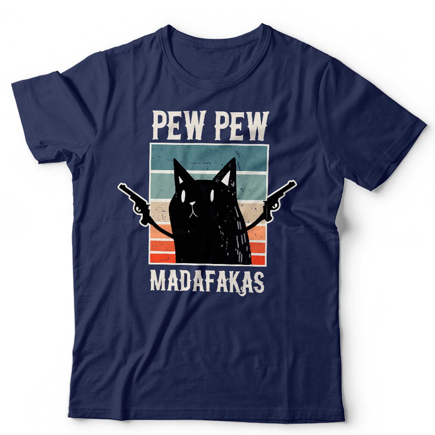 Pew Pew Madafakas Tshirt Unisex and Kids NEW Funny Cat Lover Retro Vintage