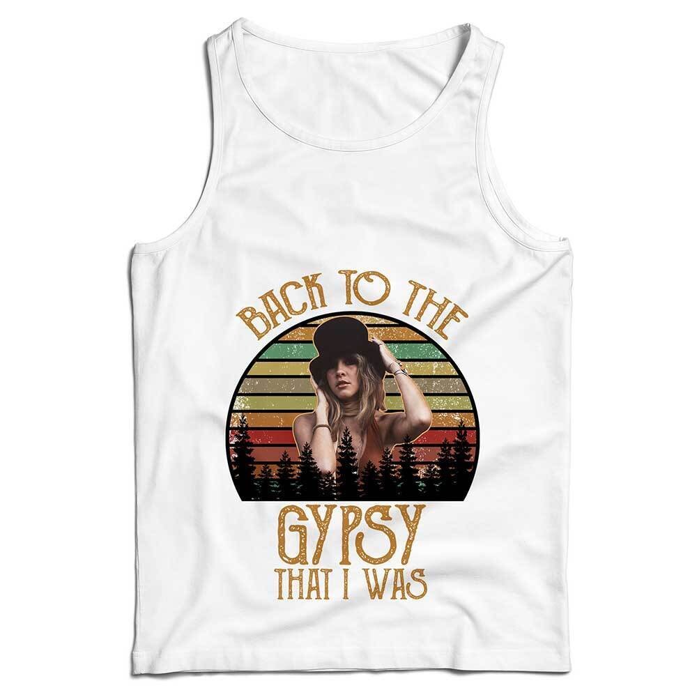 Stevie Nicks Ladies Vest Tank Back To The Gypsy Top Retro Vintage