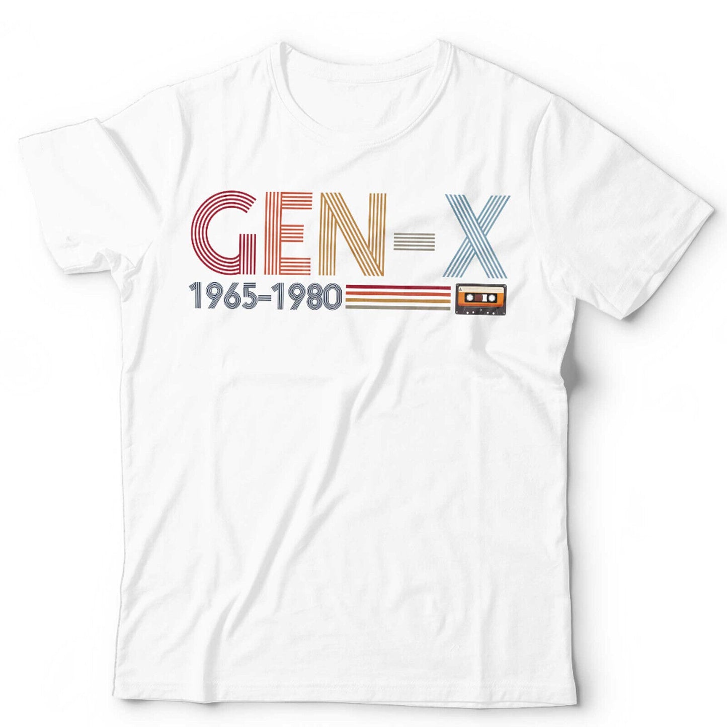 Gen X Tshirt Unisex Generation X 40th Birthday 1980s Retro Vintage Gift Present