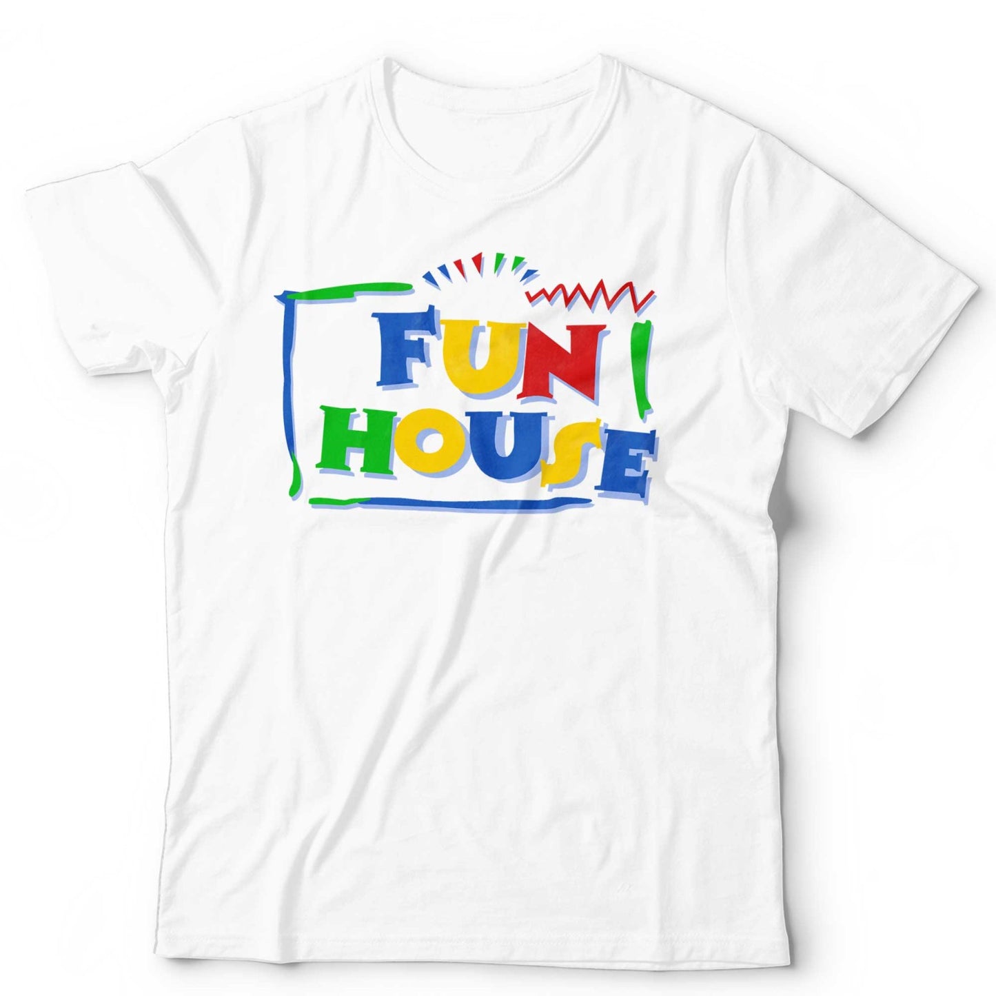 Fun House T-Shirt Retro 80s 90s Nostalgic British TV Fancy Dress Novelty Funny