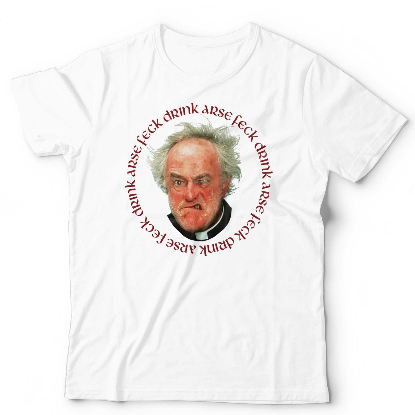 Father Jack Drink Arse Feck T Shirt Father Ted Irish Comedy Retro Graphic Tee
