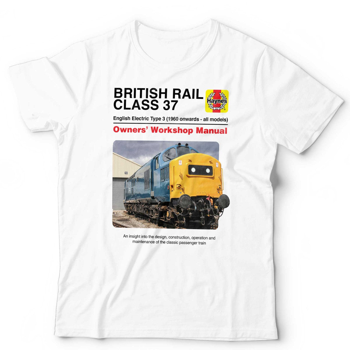 Train T-Shirt Class 37 Manual Trainspotter British Railfan Unisex & Kids T