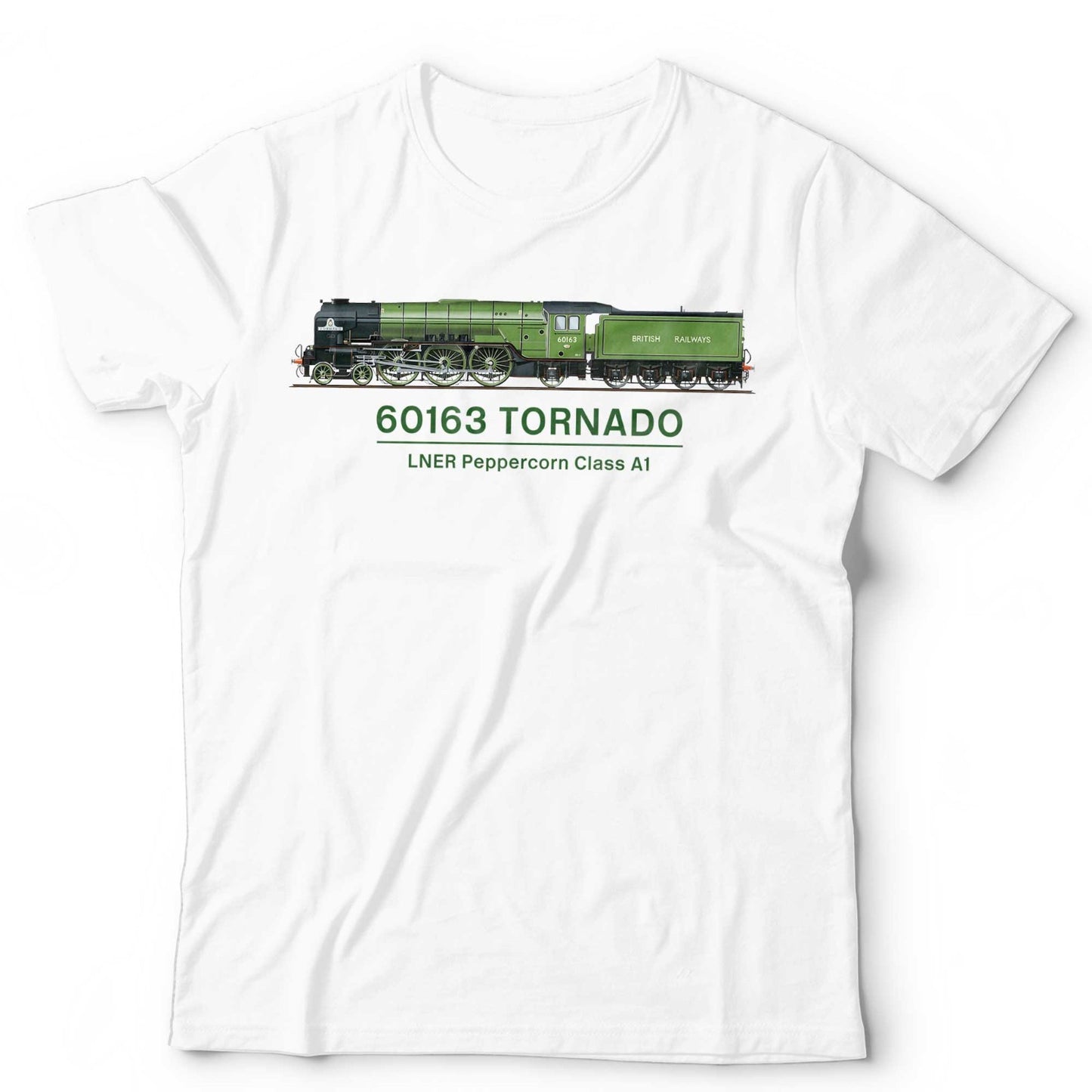 Train T-Shirt Tornado Peppercorn A1 Steam Locomotive Railway Unisex & Kids Tee