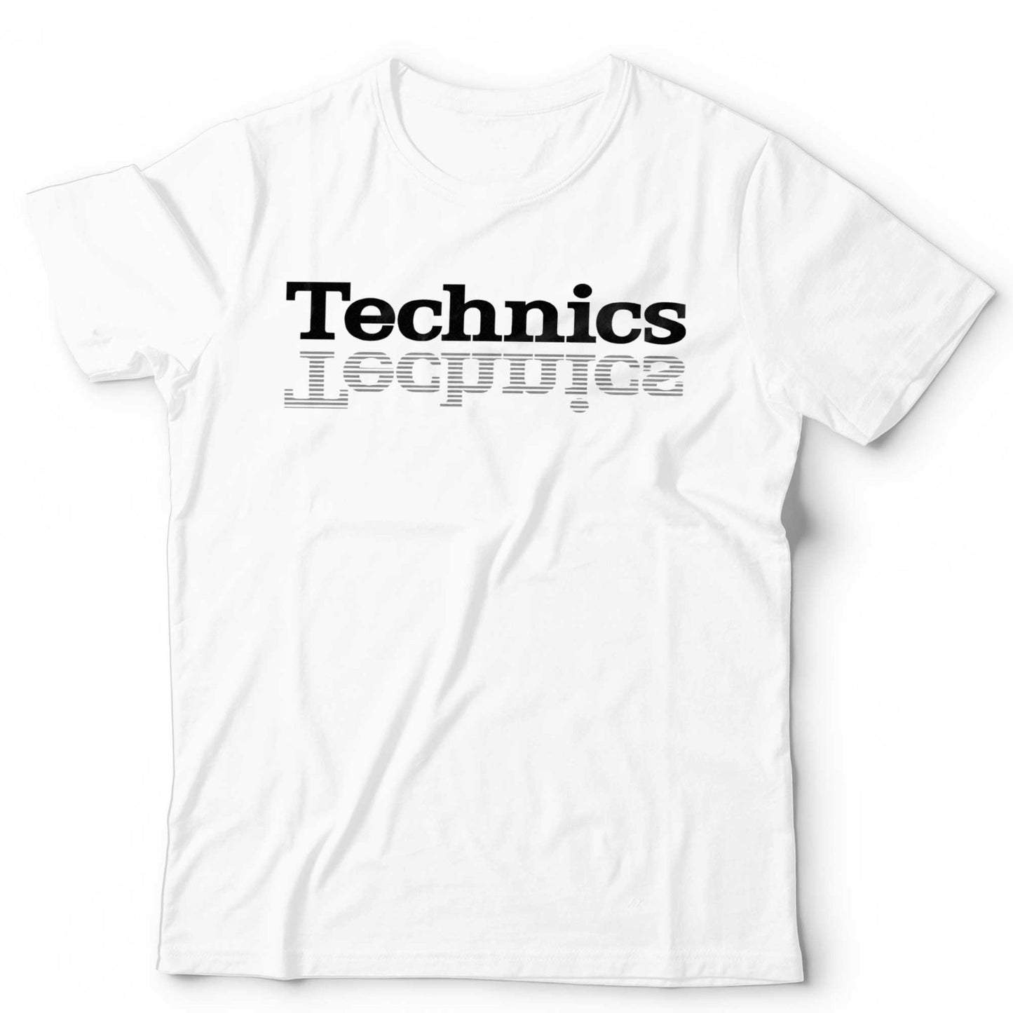 Technics T-Shirt Reflection Logo DJ EDM Turntable Vinyl Stylus Rave Festival