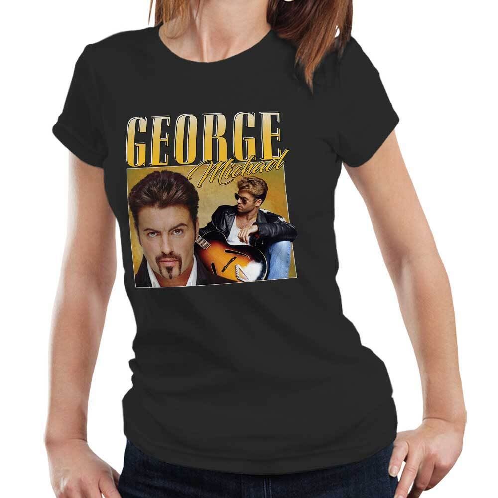 George Michael Appreciation Fitted Ladies TShirt