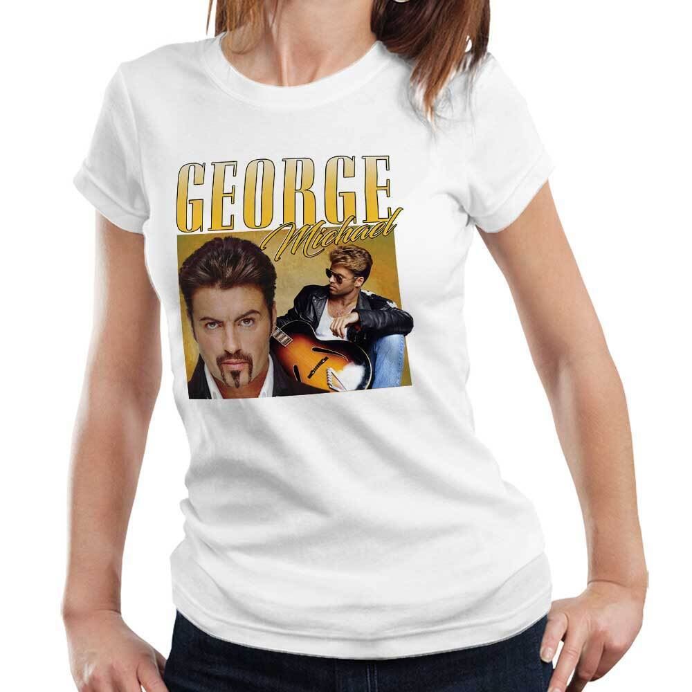 George Michael Appreciation Fitted Ladies TShirt