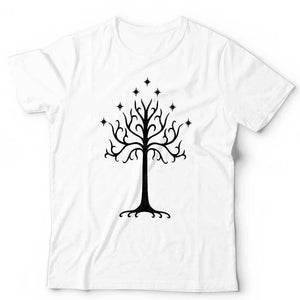 White Tree Of Gondor Tshirt Unisex Middle Earth Tolkien