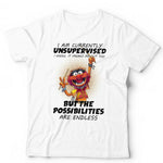 I Am Currently Unsupervised Animal Tshirt Unisex & Kids