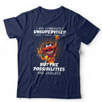 I Am Currently Unsupervised Animal Tshirt Unisex & Kids