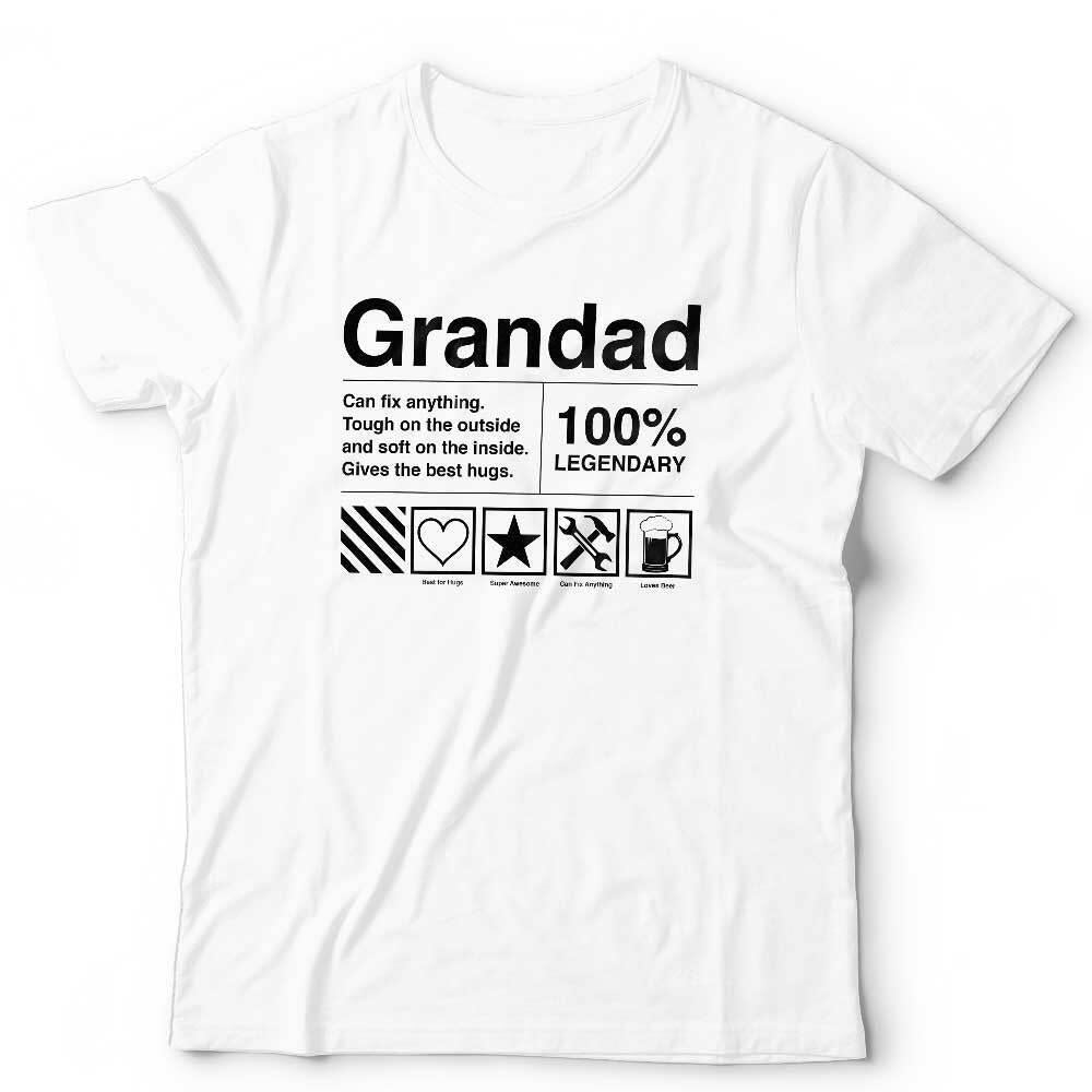 Grandad 100% Legendary Tshirt Unisex