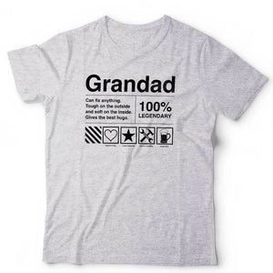 Grandad 100% Legendary Tshirt Unisex