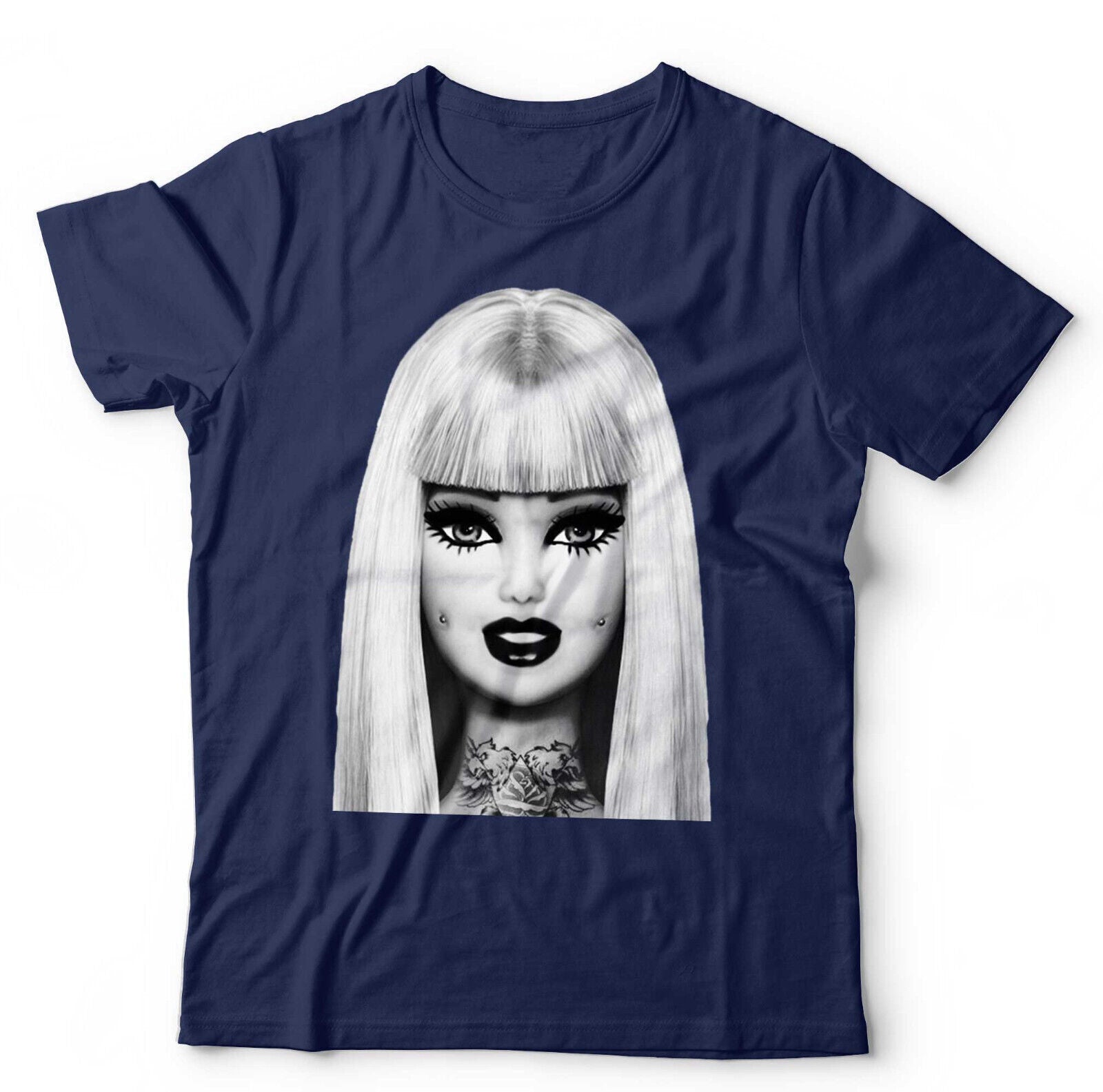 Barbie Piercing Punk Tshirt Unisex