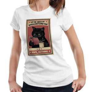 Let Me Check My Giveashitometer Semi Fitted Ladies Tshirt