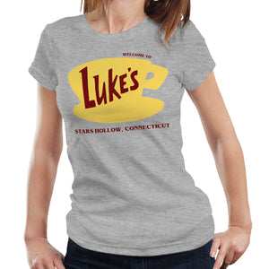Lukes Coffee Diner TShirt Semi Fitted Ladies