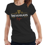 Let The Shenanigans Begin Fitted Ladies Shirt