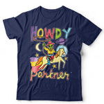 Howdy Partner Cosmic Cowboy Alien TShirt Unisex