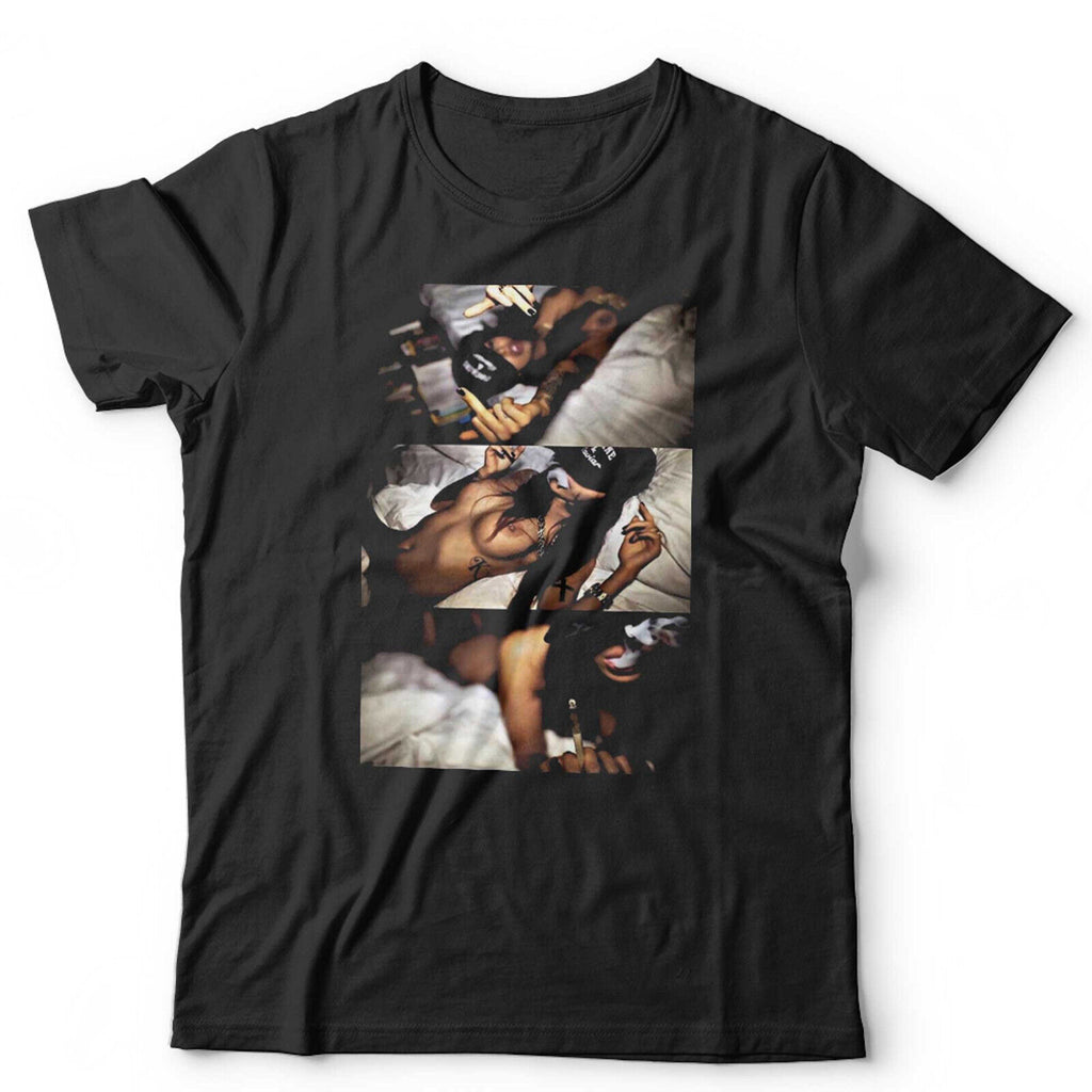 Sexy Weed Smoking Tattoo Lady Tshirt Unisex