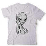 Funny Alien Middle Finger UFO TShirt Unisex