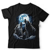Wolf Howling Moon Tshirt Unisex