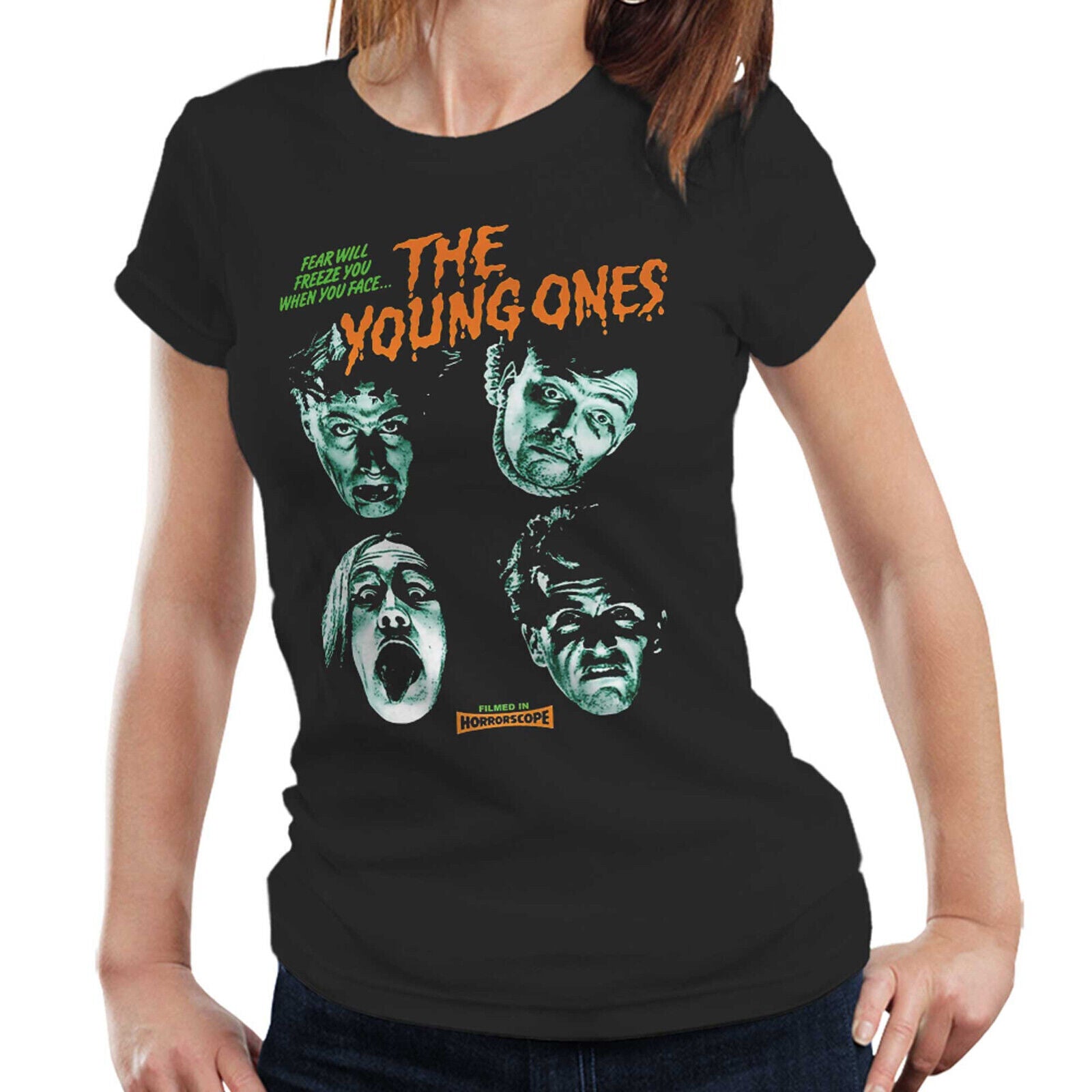 The Young Ones Tshirt Horror Nasty Semi Fitted Ladies