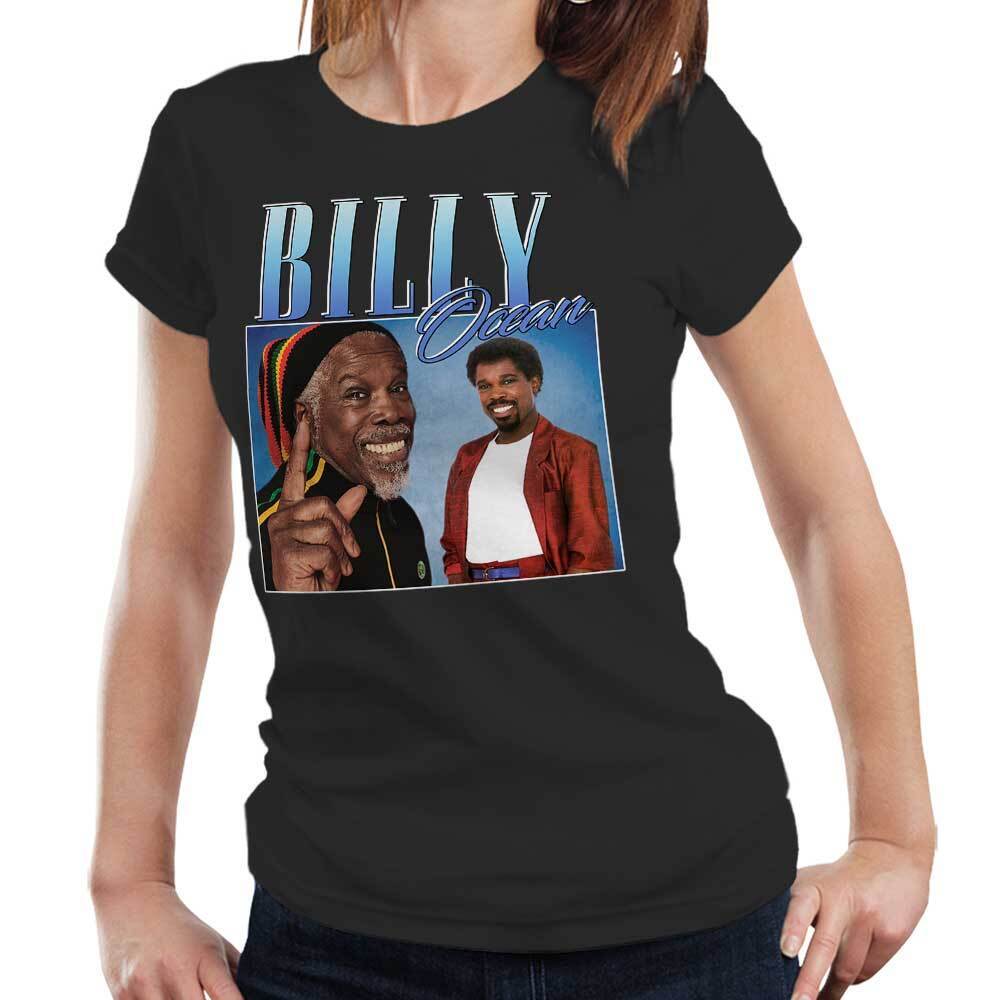 Billy Ocean Tshirt Appreciation Semi Fitted Ladies
