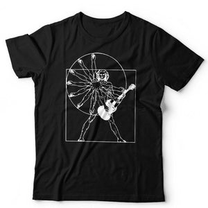 Vitruvian Guitar Man Tshirt Unisex