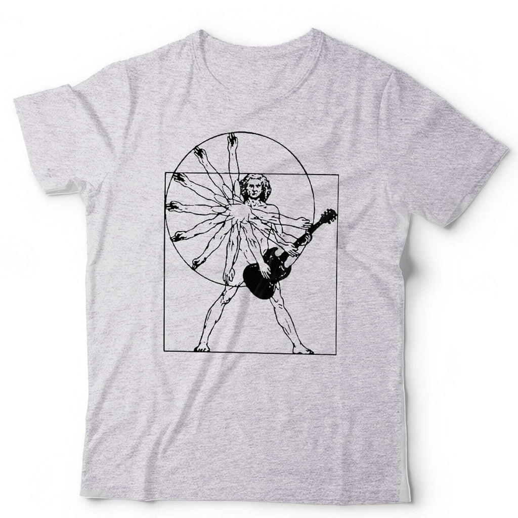 Vitruvian Guitar Man Tshirt Unisex