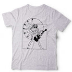 Vitruvian Guitar Man Tshirt Unisex