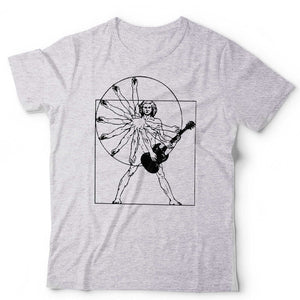 Vitruvian Guitar Man Tshirt Unisex