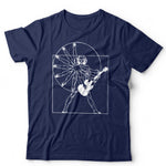 Vitruvian Guitar Man Tshirt Unisex