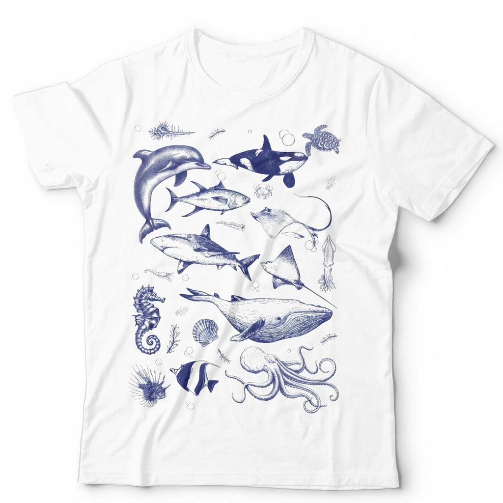 Vintage Sea Life Tshirt Unisex