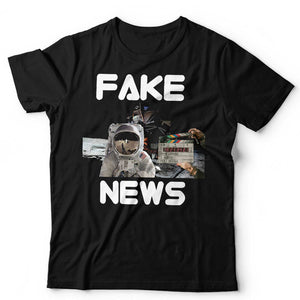 Fake News Moon Landing Tshirt Unisex