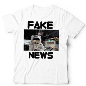 Fake News Moon Landing Tshirt Unisex