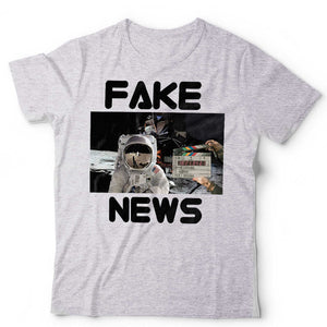 Fake News Moon Landing Tshirt Unisex