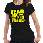 Cobra Kai Tshirt Fear Does Not Exist In This Dojo Semi Fitted Ladies