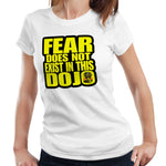 Cobra Kai Tshirt Fear Does Not Exist In This Dojo Semi Fitted Ladies