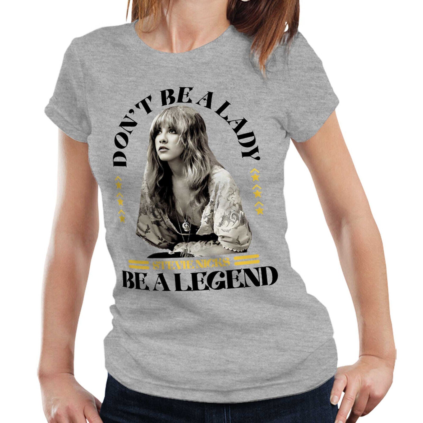 NEW Don't Be A Lady Be A Legend Fitted Ladies TShirt