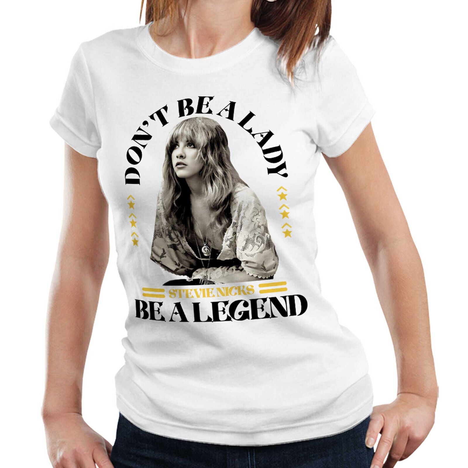 NEW Don't Be A Lady Be A Legend Fitted Ladies TShirt