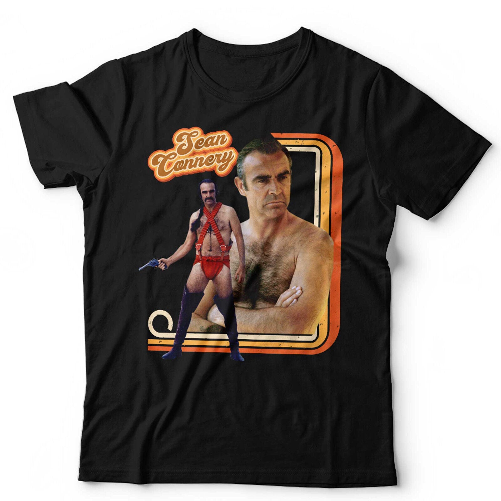 Sean Connery 70s Retro Star Tshirt Unisex