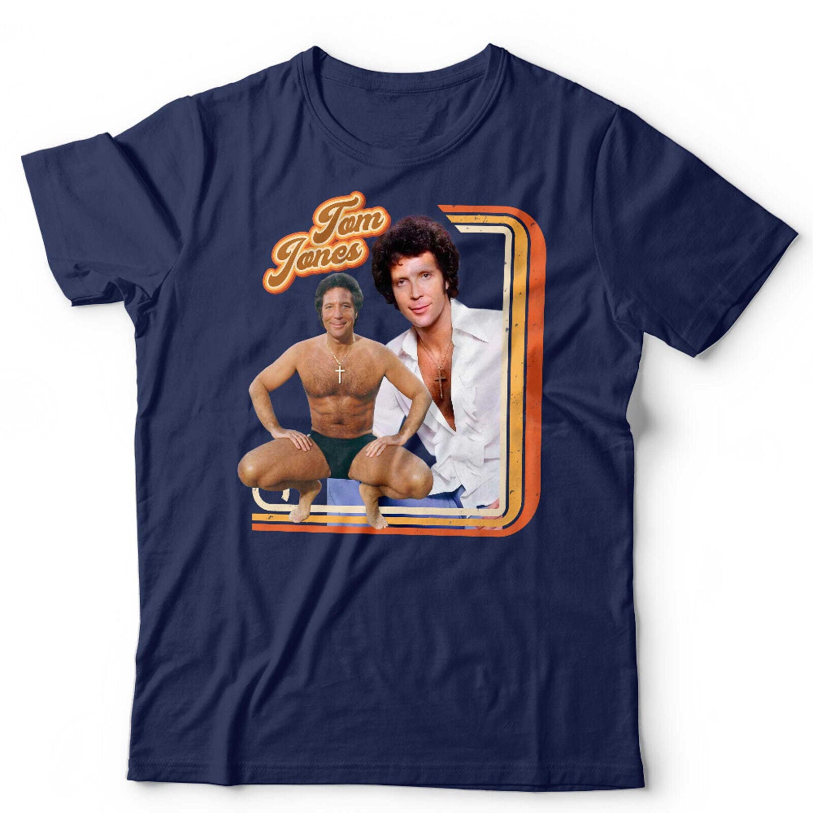 Tom Jones 70s Retro Star Tshirt Unisex