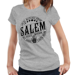 Salem Local Witches Union Fitted Ladies Tshirt