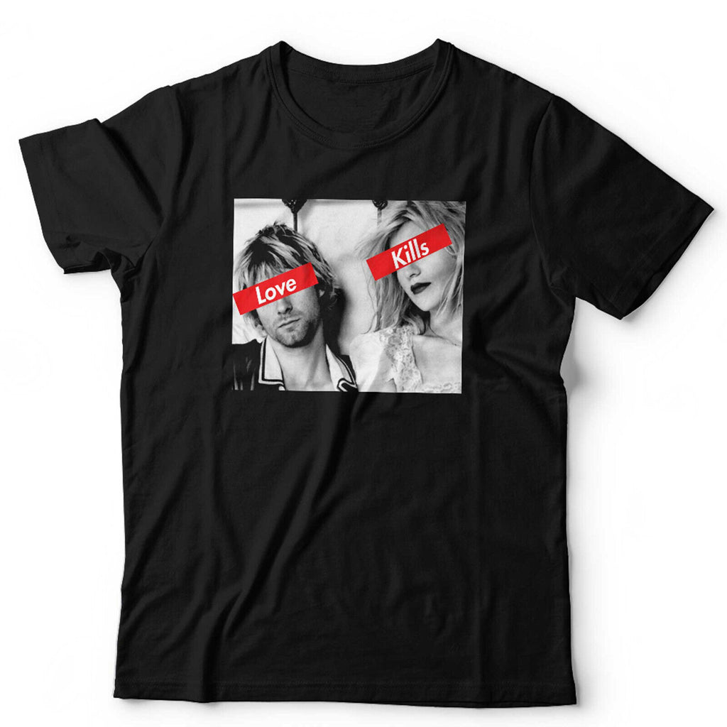 Love Kills Kurt & Courtney Tshirt Unisex
